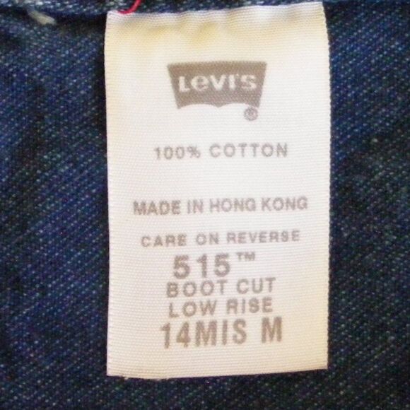 LEVI'S Jeans, 14, Dark Wash, 515 Nouveau Boot cut, 100% Cotton, - Picture 10 of 11